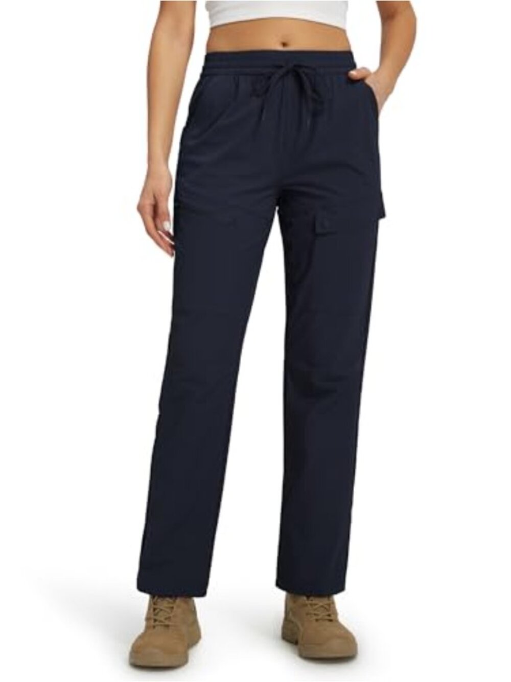 Women's Quick Dry Water Resistant Cargo Hiking Pants with 5 Pockets